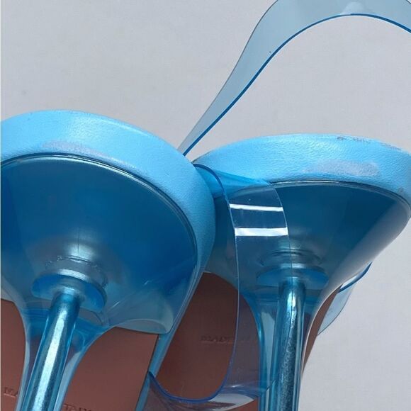 Amina Muaddi Begum Clear Crystal Slingback Pumps size 38 - Picture 11 of 14